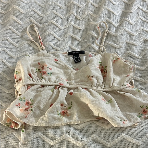 Forever 21 Floral Cream Camisole - Picture 1 of 1